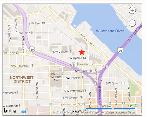 Map of area around